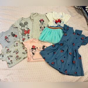 Disney Mickey and Minnie Mouse Baby Apparel Set